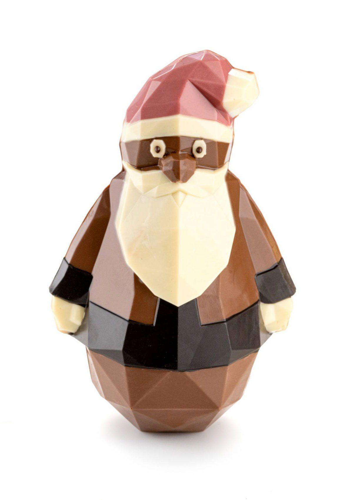 Origami-santa-Chocolate-Mould-chokoladeform-Cacao-Barry